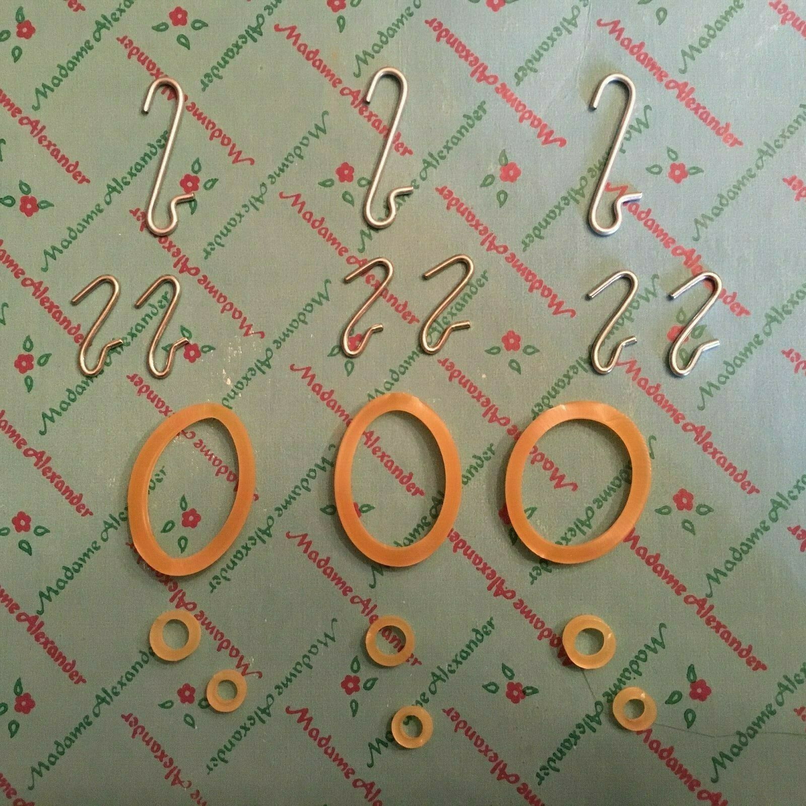 Repair kits for 3 dolls restringing Hooks for 8” &  9” Madame Alexander dolls