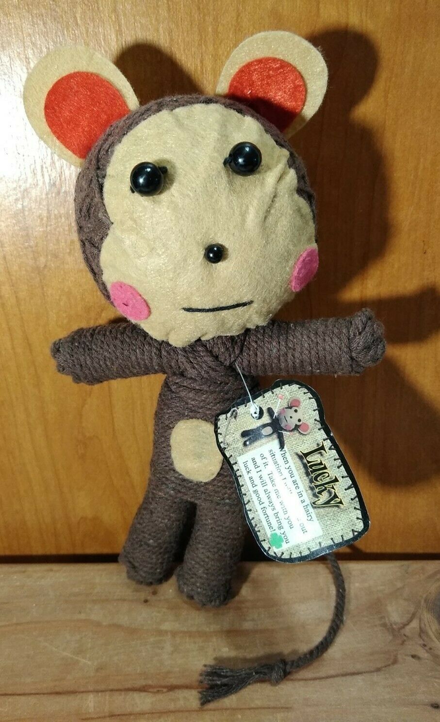 Lucky Monkey Voodoo String Doll Halloween Decor