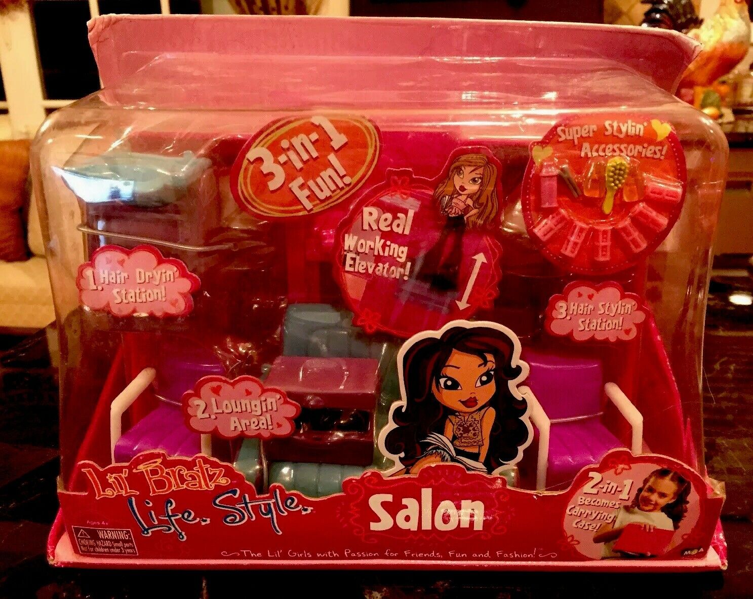 Lil' Bratz Life Style Salon Playset With Working Elevator NEW IN BOX