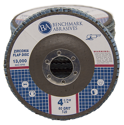 10 Pack 4.5” X 7/8" Professional 60 Grit Zirconia Flap Disc Grinding Wheels T29