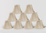 Urbanest Cream Chandelier Mini Lamp Shades Set Of 9, Soft Bell 3"x6"x5" Clip On