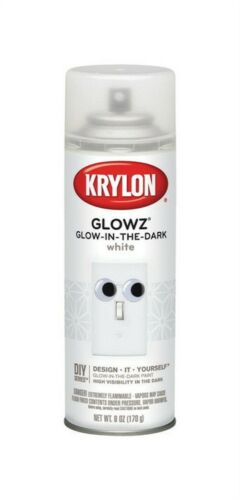 Krylon K03152000 White Glowz Multipurpose Glow-in-the-Dark Spray Paint 12 oz.