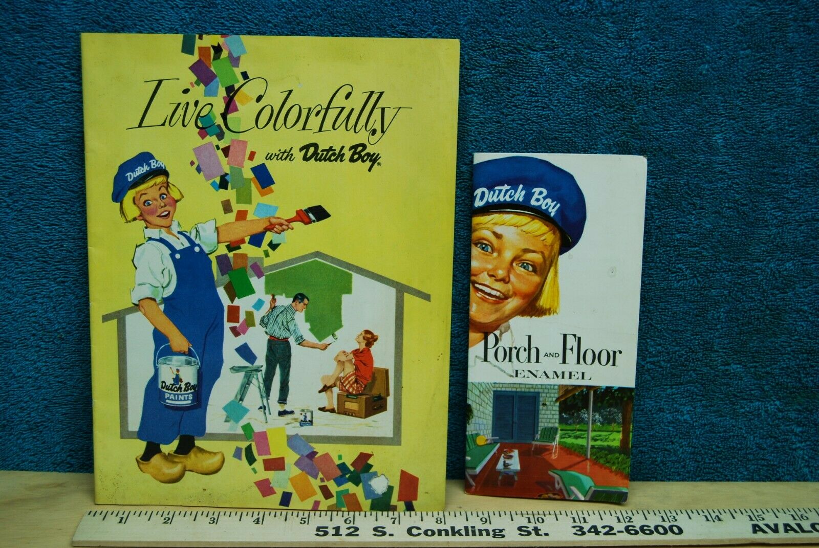 1959 Mid-Century Modern Dutch Boy Paints Live Colorfully Booklet & Paint Samples