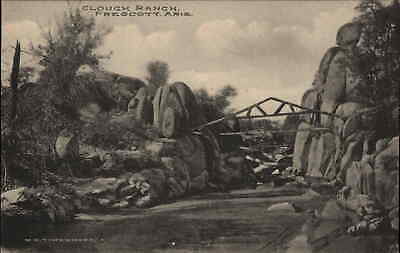 Prescott AZ Clough Ranch c1910 Albertype Postcard