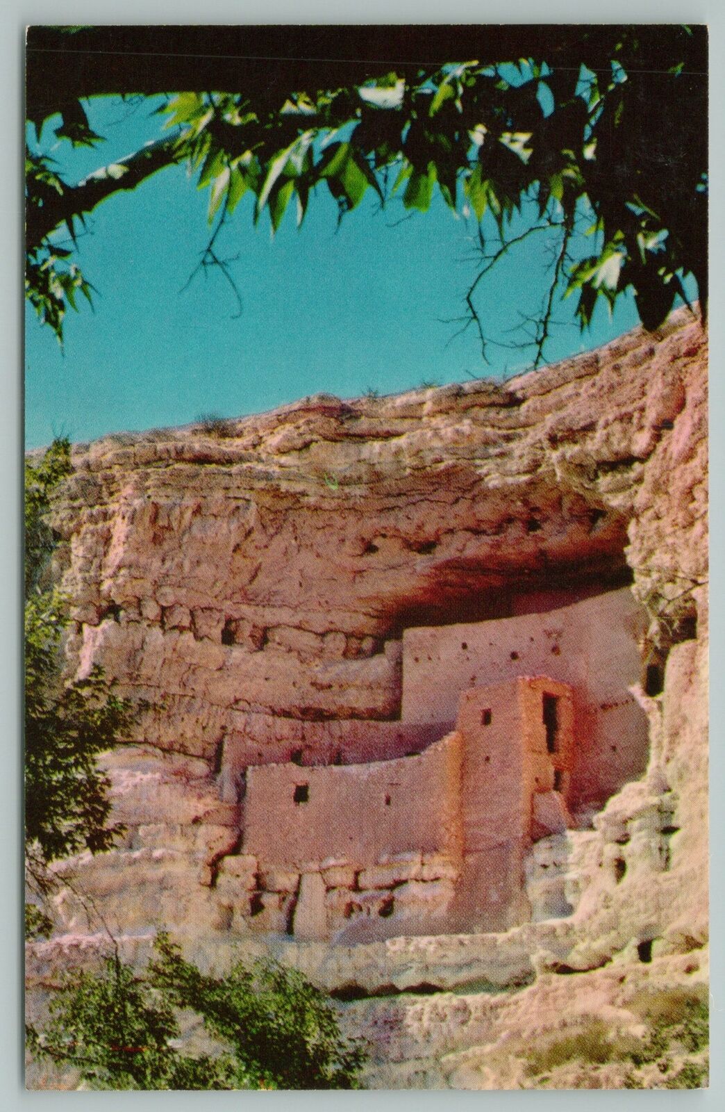 Arizona~Montezuma Castle~Verde Valley Cliff Dwelling~Limestone~Vintage Postcard