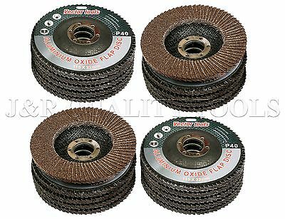 Lot Of 20  4 1/2" X 7/8" Flap 60 Grit Wheel Sanding Disc Aluminum Oxide