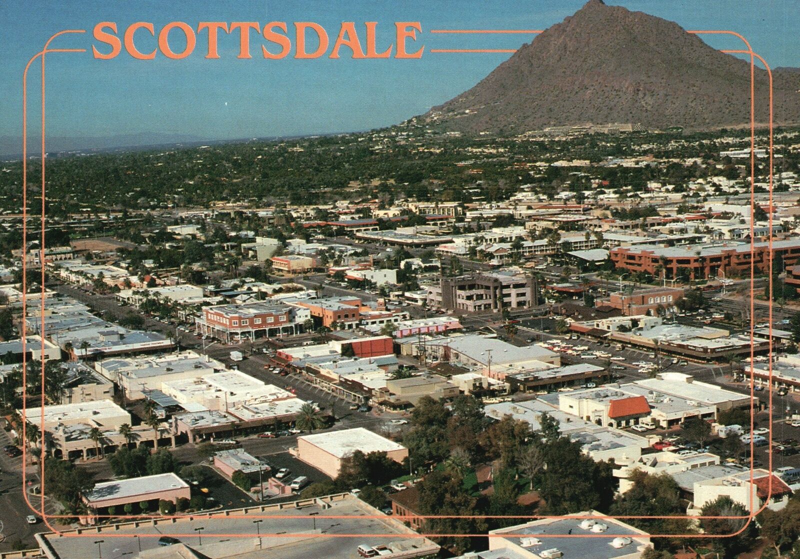 Vintage Postcard Scottsdale Looking at Camelback Southwestern Lifestyle Arizona