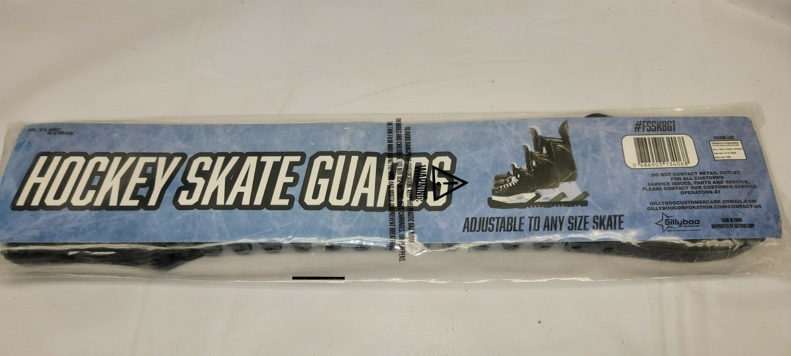 Hockey Skate Guards Black Adjustable To Any Size