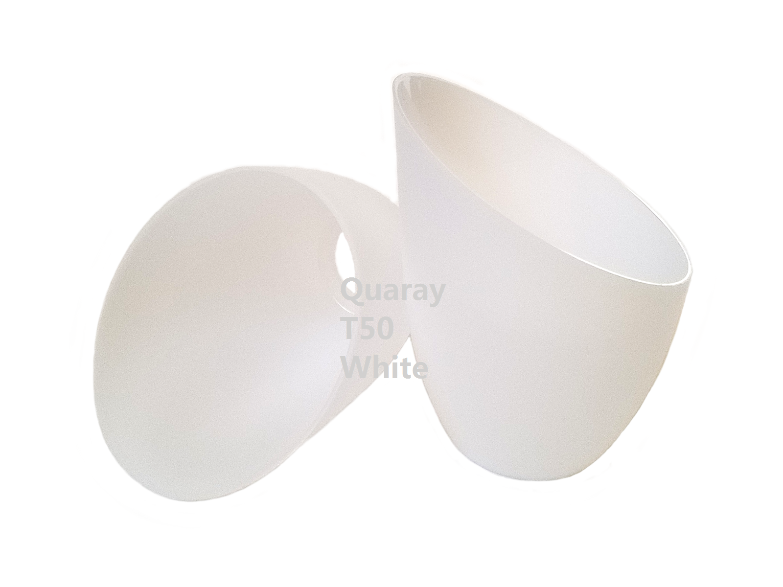 2-pack Quaray T50 White Plastic Lamp Shade For Torchiere Floor Lamp