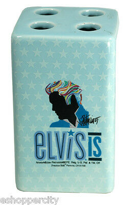 Elvis Presley Ceramic Tooth Brush Holder New Pop art Rock Star Design