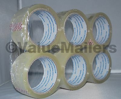 36 Rolls Clear Packing Tape Packaging Tape 2" X 330'