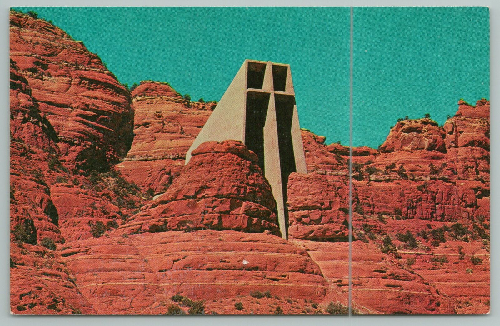 Sedona Arizona~Chapel of Holy Cross~Vintage Postcard