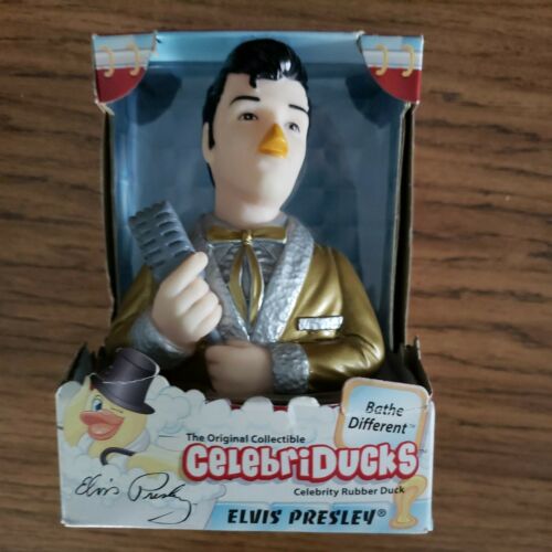 Nib Celebriducks Rubber Ducky - Elvis Presley Limited Edition Original Box 2009